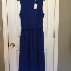 Est 1946 jumper NWT Sz 16 P. Tie belt, wide cropped legs, sleeveless.